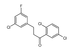 3-(3-CHLORO-5-FLUOROPHENYL)-2',5'-DICHLOROPROPIOPHENONE结构式
