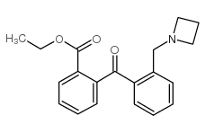 2-AZETIDINOMETHYL-2'-CARBOETHOXYBENZOPHENONE structure