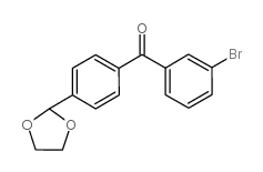 3-BROMO-4'-(1,3-DIOXOLAN-2-YL)BENZOPHENONE structure