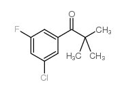 3'-CHLORO-2,2-DIMETHYL-5'-FLUOROPROPIOPHENONE structure