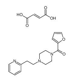 1-(2-furoyl)-4-<2-(2-pyridyl)ethyl>piperazine difumarate结构式