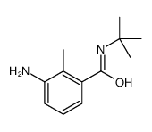 3-amino-N-tert-butyl-2-methylbenzamide结构式