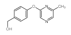 [4-(6-methylpyrazin-2-yl)oxyphenyl]methanol Structure