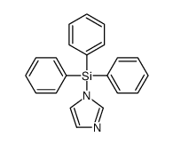 imidazol-1-yl(triphenyl)silane结构式