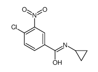 4-chloro-N-cyclopropyl-3-nitrobenzamide structure