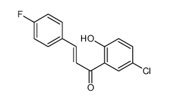 1-(5-chloro-2-hydroxyphenyl)-3-(4-fluorophenyl)prop-2-en-1-one结构式