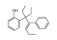 2-(3-ethyl-4-phenylhept-4-en-3-yl)phenol结构式