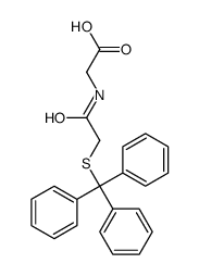 2-[(2-tritylsulfanylacetyl)amino]acetic acid结构式