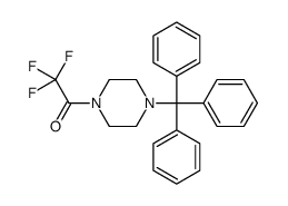 2,2,2-trifluoro-1-(4-tritylpiperazin-1-yl)ethanone Structure