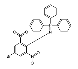 (4-bromo-2,6-dinitrophenyl)imino-triphenyl-λ5-phosphane结构式