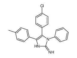 5-(4-chlorophenyl)-4-(4-methylphenyl)-1-phenylimidazol-2-amine结构式