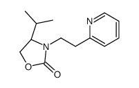 (4S)-4-propan-2-yl-3-(2-pyridin-2-ylethyl)-1,3-oxazolidin-2-one结构式