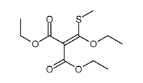 diethyl 2-[ethoxy(methylsulfanyl)methylidene]propanedioate Structure