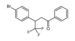 3-(4-bromophenyl)-4,4,4-trifluoro-1-phenylbutan-1-one Structure