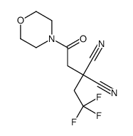 2-(2-morpholin-4-yl-2-oxoethyl)-2-(2,2,2-trifluoroethyl)propanedinitrile结构式