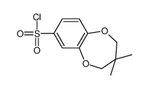 3,3-dimethyl-2,4-dihydro-1,5-benzodioxepine-7-sulfonyl chloride Structure