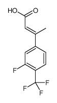 3-[3-fluoro-4-(trifluoromethyl)phenyl]but-2-enoic acid Structure