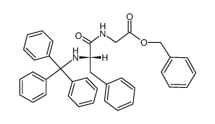 N-trityl-phenylalanine-glycine benzyl ester Structure