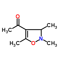 Ethanone, 1-(2,3-dihydro-2,3,5-trimethyl-4-isoxazolyl)- (9CI) Structure