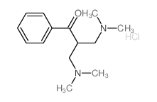 3-(dimethylamino)-2-[(dimethylamino)methyl]-1-phenylpropan-1-one,hydrochloride Structure