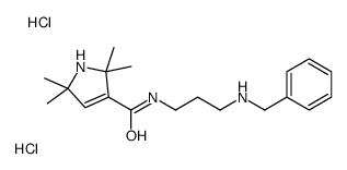 N-[3-(benzylamino)propyl]-2,2,5,5-tetramethyl-1H-pyrrole-3-carboxamide,dihydrochloride Structure