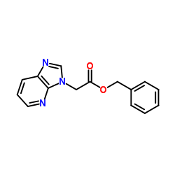 Benzyl 3H-imidazo[4,5-b]pyridin-3-ylacetate结构式