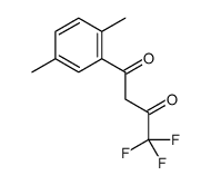 1-(2,5-dimethylphenyl)-4,4,4-trifluorobutane-1,3-dione Structure