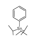 Tris(1-methylethyl)phenylstannane structure