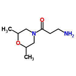 3-(2,6-dimethylmorpholin-4-yl)-3-oxopropan-1-amine结构式