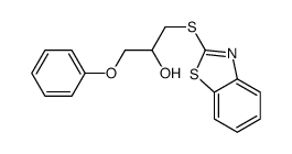 1-(1,3-benzothiazol-2-ylsulfanyl)-3-phenoxypropan-2-ol Structure