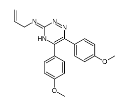 5,6-bis(4-methoxyphenyl)-N-prop-2-enyl-1,2,4-triazin-3-amine结构式