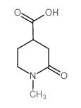 1-甲基-2-氧代哌啶-4-羧酸结构式