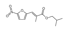 2-methyl-3t-(5-nitro-[2]furyl)-acrylic acid isobutyl ester Structure