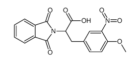 3-(3-Nitro-4-methoxy-phenyl)-N-phthaloyl-dl-α-alanin Structure