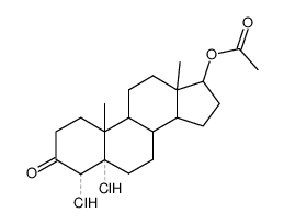 Acetic acid 4,5-dichloro-10,13-dimethyl-3-oxo-hexadecahydro-cyclopenta[a]phenanthren-17-yl ester结构式