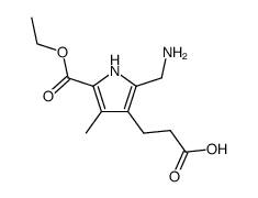 3-(5-ethoxycarbonyl-2-aminomethyl-4-methyl-pyrrol-3-yl)-propionic acid Structure