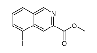 5-Iodo-isoquinoline-3-carboxylic acid methyl ester结构式