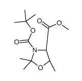 3-tert-Butyl 4-Methyl (4R,5S)-2,2,5-Trimethyloxazolidine-3,4-dicarboxylate structure