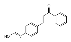 trans-N-(4-(3-Oxo-3-phenyl-1-propenyl)phenyl)acetamide structure