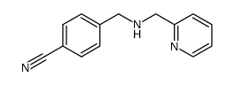 4-{[(pyridin-2-ylmethyl)amino]methyl}benzonitrile Structure
