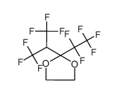2-pentafluoroethyl-2-(1H-hexafluoroisopropyl)-1,3-dioxolane结构式