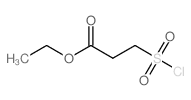 ethyl 3-(chlorosulfonyl)propanoate结构式