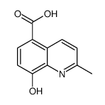 8-hydroxy-2-methylquinoline-5-carboxylic acid structure