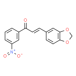 3-(1,3-BENZODIOXOL-5-YL)-1-(3-NITROPHENYL)PROP-2-EN-1-ONE structure