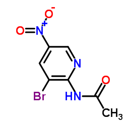 N-(3-Bromo-5-nitro-2-pyridinyl)acetamide Structure