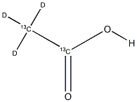 acetic-13c2-2-d3 acid Structure