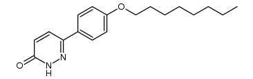 6-(4'-octyloxyphenyl)-3(2H)-pyridazinone结构式