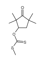 2,2,4,4-tetramethyl-3-oxocyclopentylxanthogenate结构式