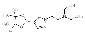 N,N-二乙基-4-(4,4,5,5-四甲基-1,3,2-二噁硼烷-2-基)-1H-吡唑-1-乙胺图片
