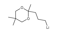 5-lithio-2-pentanone 2',2'-dimethylpropylene ketal结构式